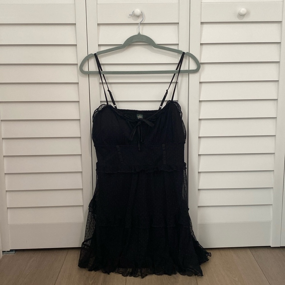 Black mini dress